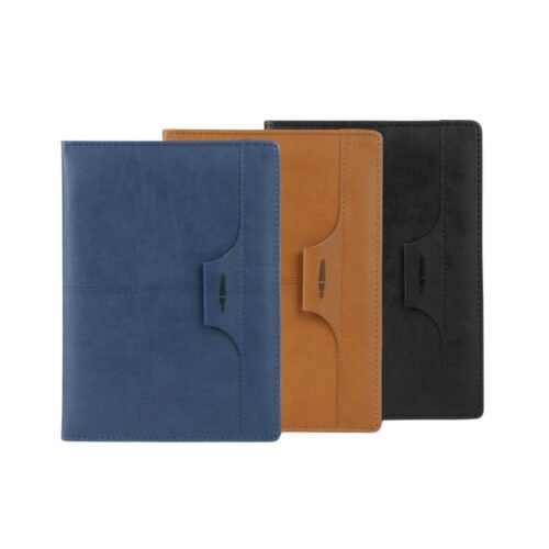 Pen Loop notebook with Stitching design with bookmark ribbon