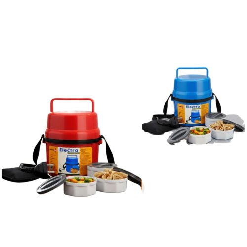 Power Plus Electra Lunch Box Plastic- 3 Container Power Plus Electra Lunch Box Plastic - 3 Container