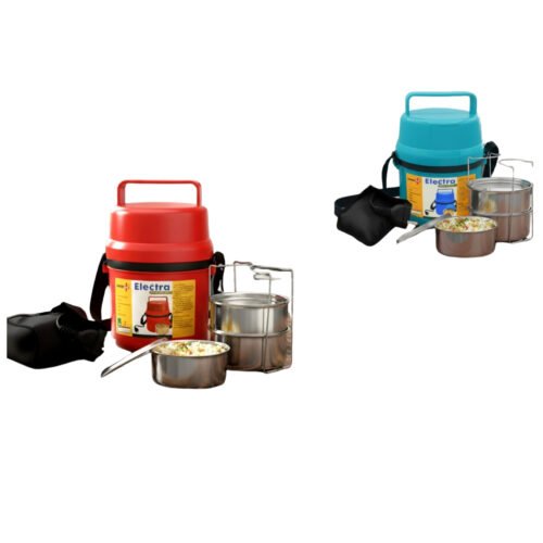 Power Plus Electra Lunch Box Steel 3 Container Power Plus Electra Lunch Box Steel | 3 Container