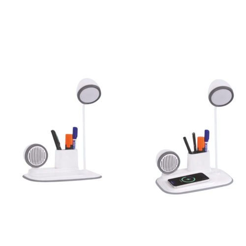 RetroVibe Station Dimmer LED Lamp RetroVibe Station: Dimmer LED Lamp with Bluetooth speaker & 15W Wireless Charger