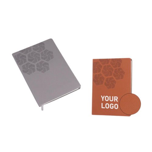 Snowflake A5 Notebook with Memorandum and Bookmark Ribbon | HD texture PU