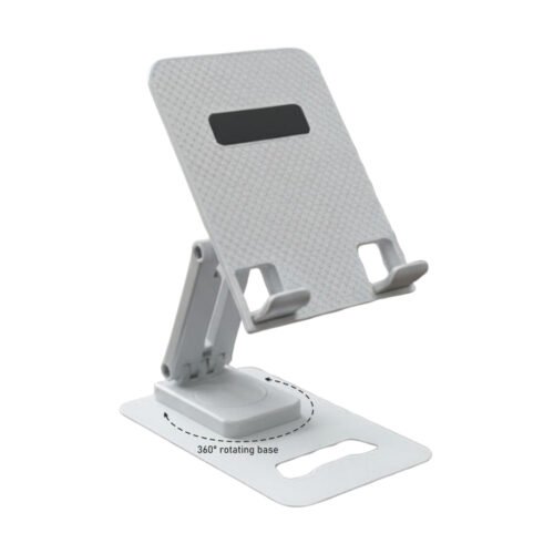 StandEase XL Angle & Height adjustable multipurpose stand StandEase XL: Angle & Height adjustable multipurpose stand | Large size suitable for mobile & tablets | Rotating Heavy metal base | Foldable body