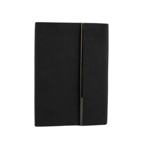 Stealth 3 fold notebook with Long metal edge