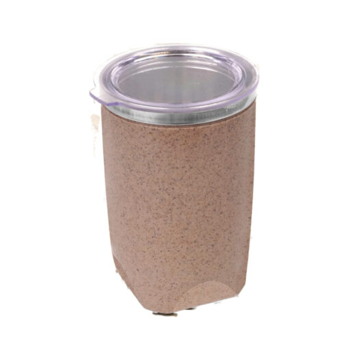 Sunset Eco Bamboo Fiber Eco Friendly steel Mug Sunset Eco: Bamboo Fiber Eco Friendly steel Mug with Stainless Steel Inside | Comes with Lid | Leak proof & BPA Free | Capacity 360 ml approx