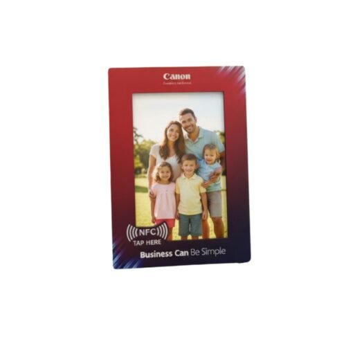 TapFrame: Customized High Gloss Photo Frame in MDF with NFC tag | Photo size 4x6 inch | Vertical