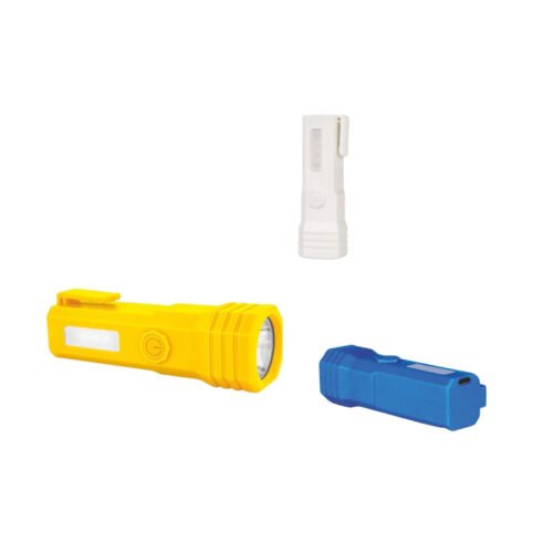 VersaBeam Mini: Rechargeable Torch with 2 Light modes, Blinker and Emergency Lamp | Type C Charging | With Pocket Clip