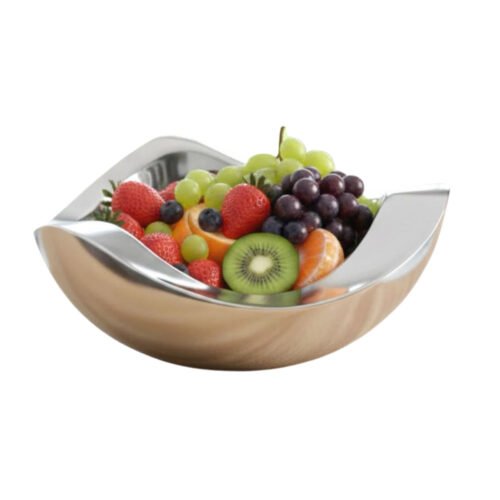 Wave double wall fruit bowl (SS)