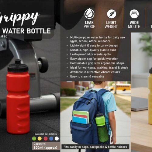 h65 Grippy sipper water bottle (800 ml)