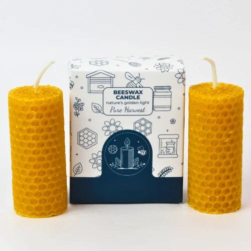 hero (59) Set Of 2 Beeswax Candle