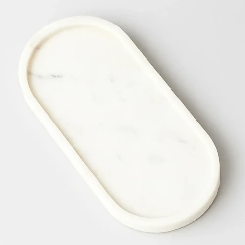 image-5 (13) Marble Tray Oval (6"X12")