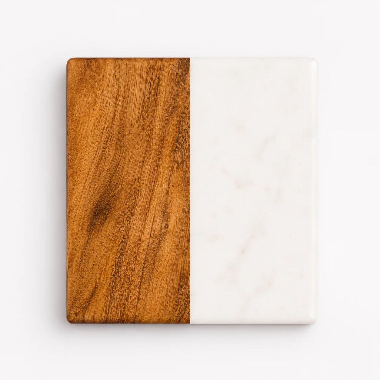 Marble + Wood Coaster Square - Image 3