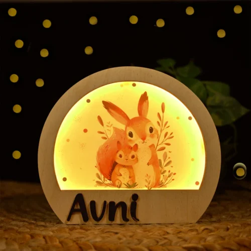 Wooden Kids Lamp
