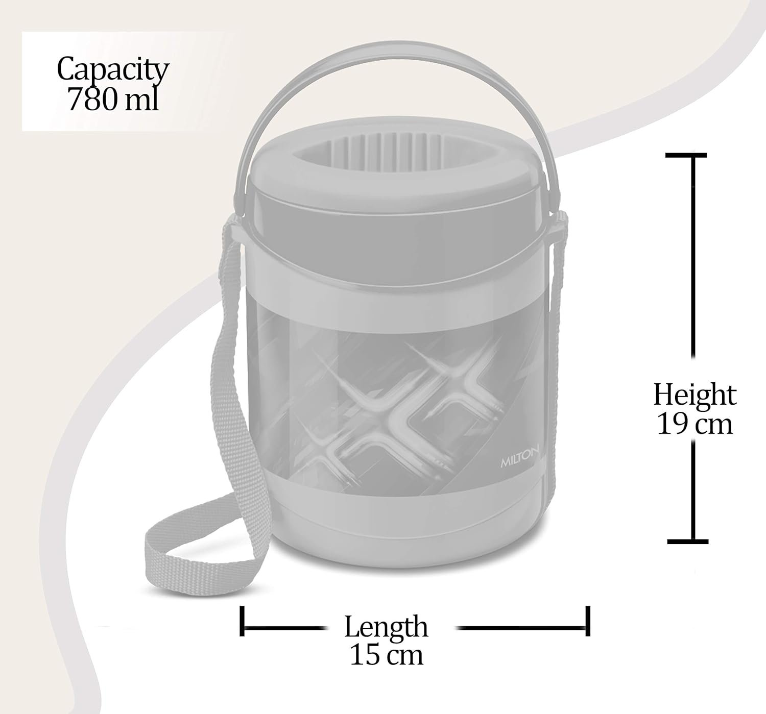 Econa Deluxe Insulated Tiffin 3 Pcs - Image 4