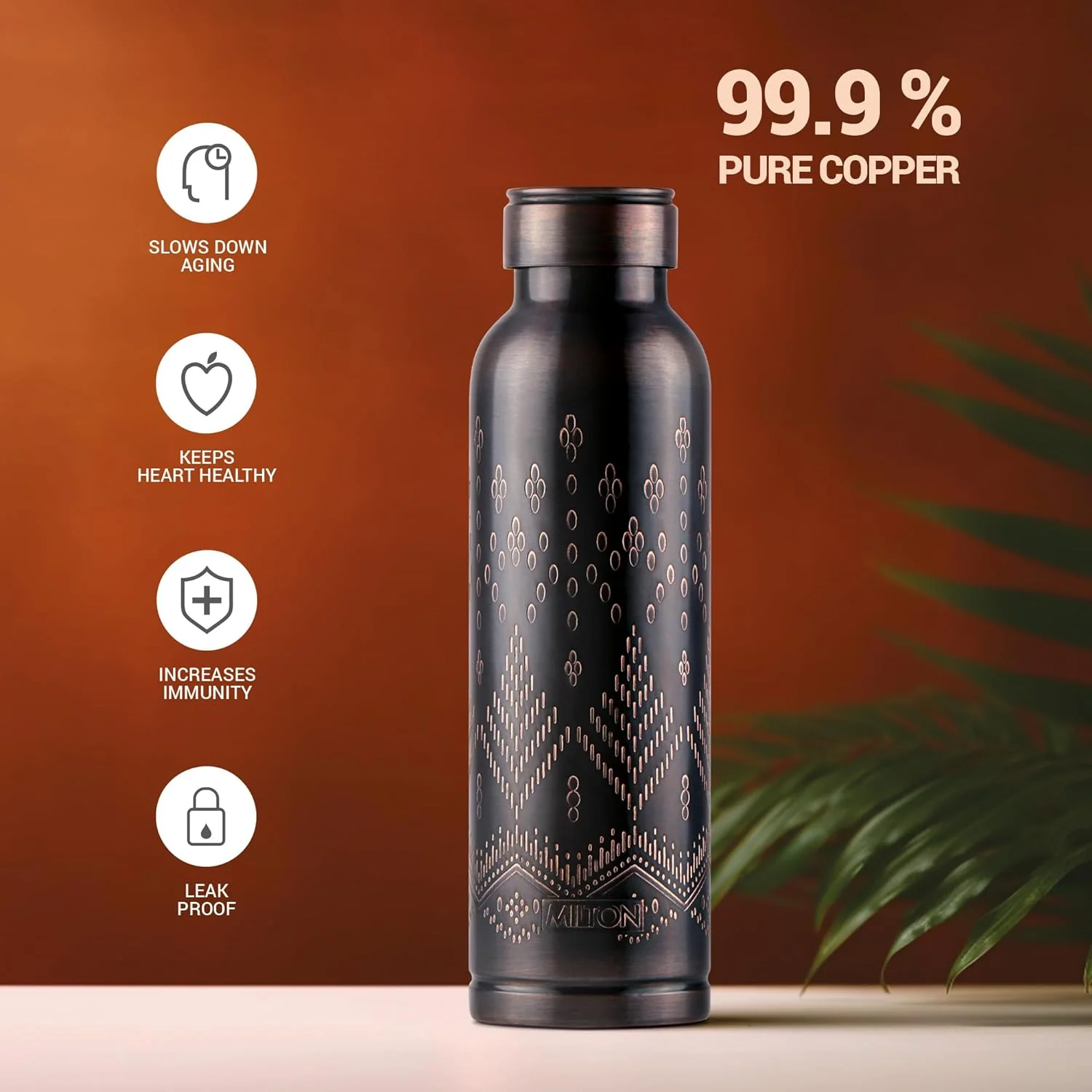 Copper Swasth Design Bottle 1000 - Image 3