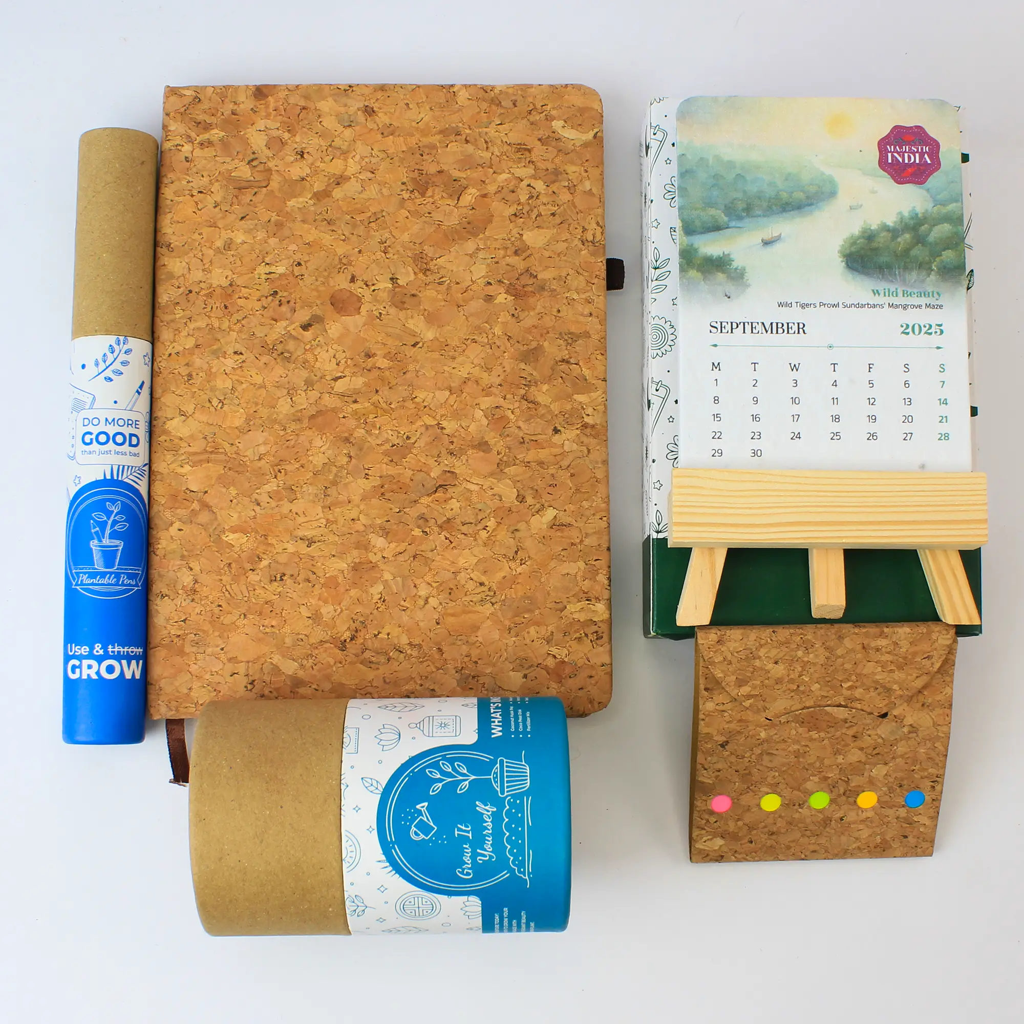 Cork Diary Jute Desk Kit - Image 2