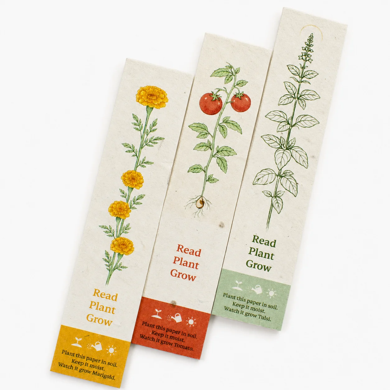 Seed Paper Bookmark