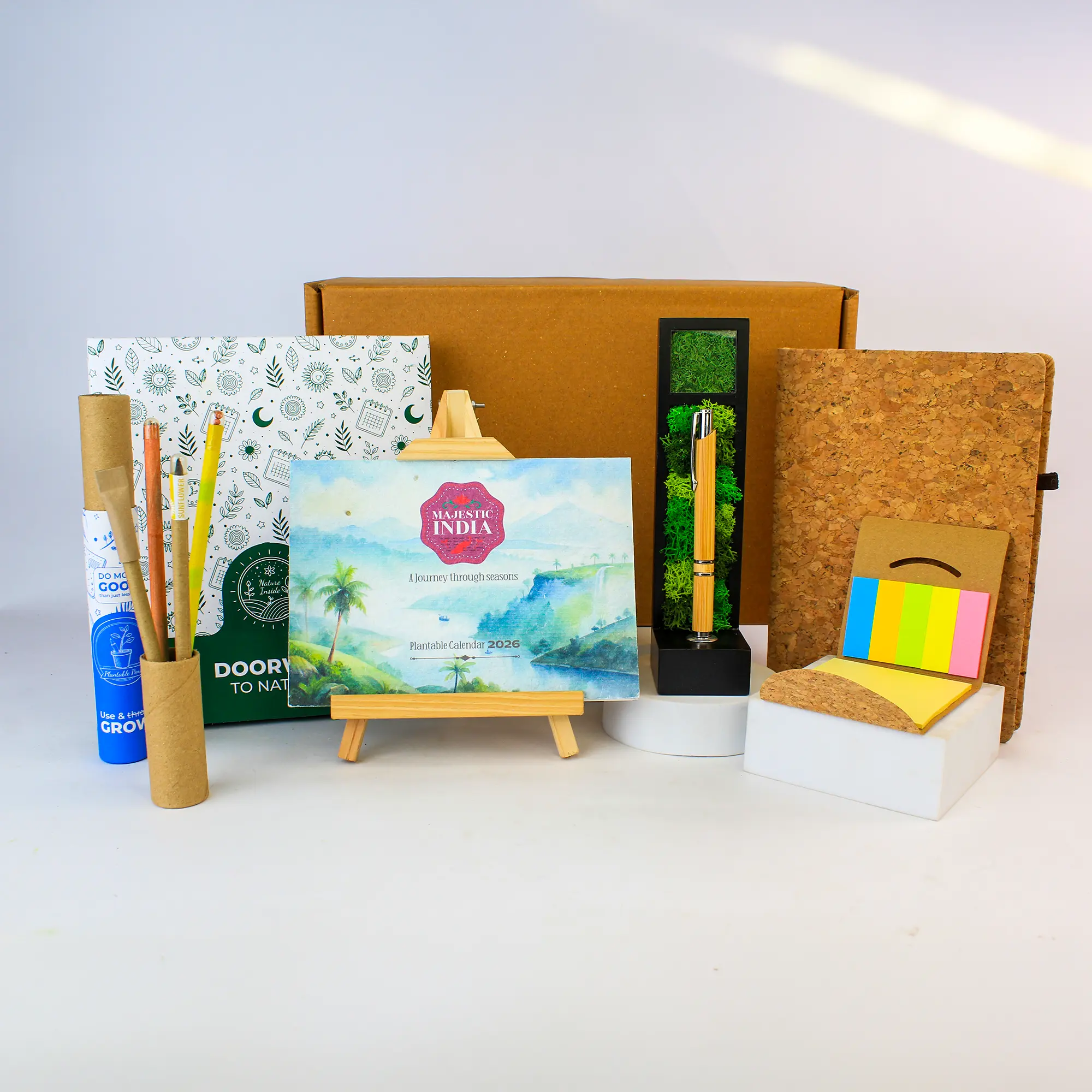 Forest Cork Diary Desk Gift Box - Image 4