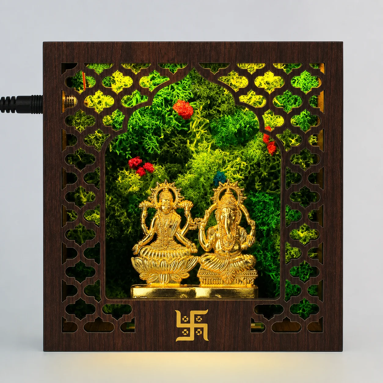Forest Namah Divine Pair - 6" x 6" - Image 2