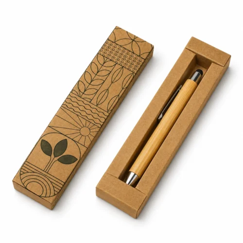 hero (6) Bamboo Stylus Pen with Kraft Box