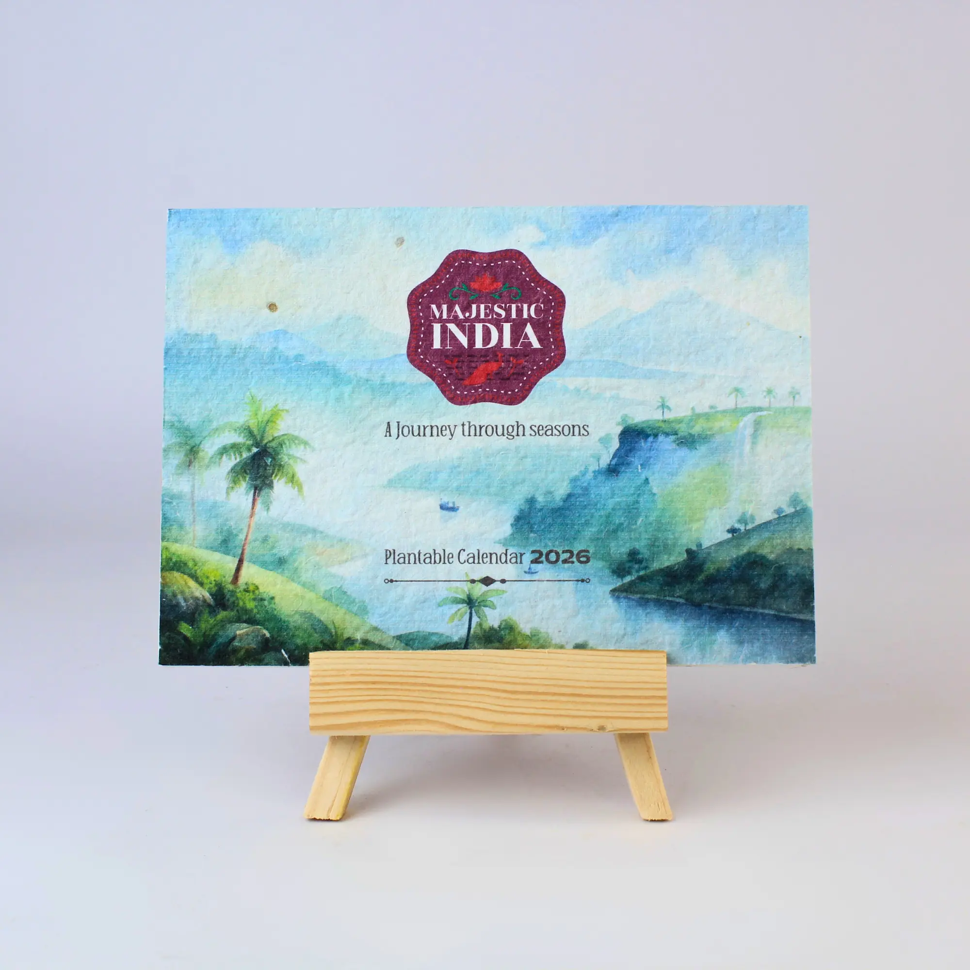 Plantable Calendar (Wood) | B6 Landscape - Image 2