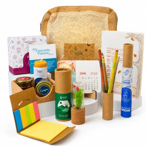 Festive Forest Jute Box Bag