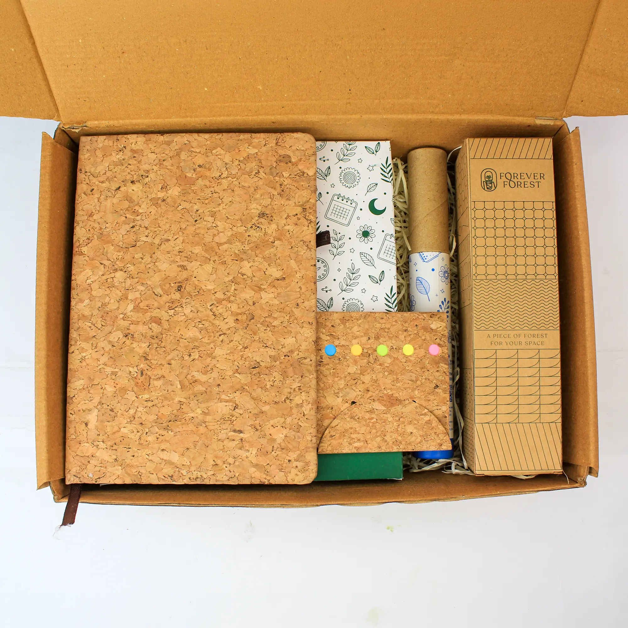 Forest Cork Diary Desk Gift Box - Image 2