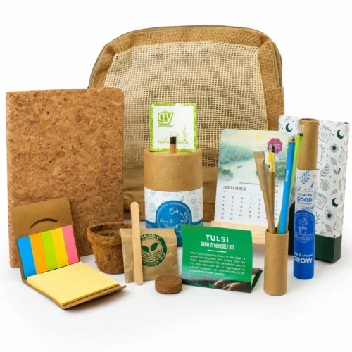 Cork Diary Jute Desk Kit