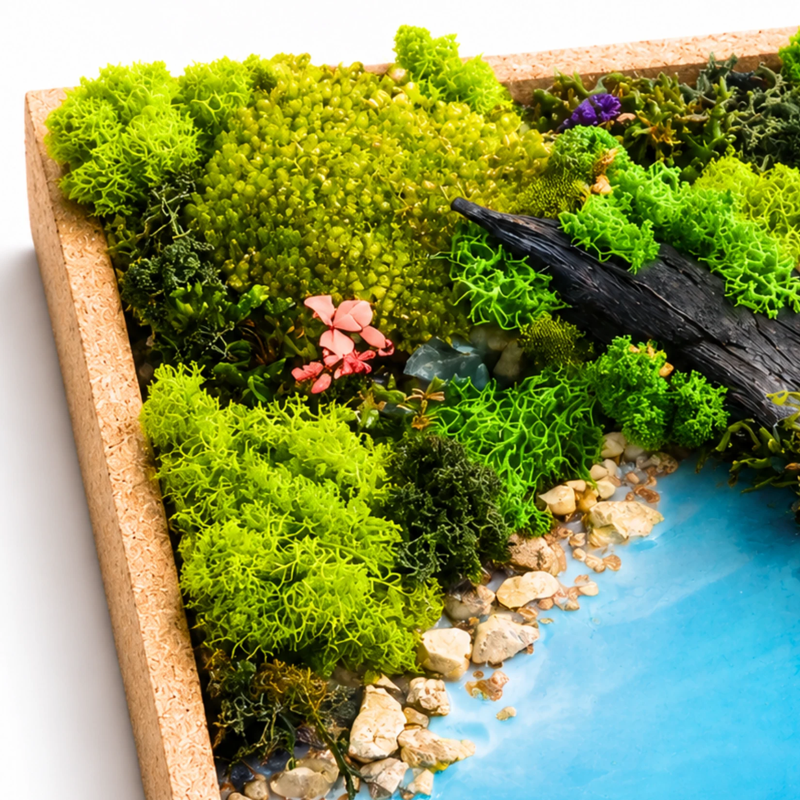 Forest Aqua Cork Frame 12" - Bridge - Image 3