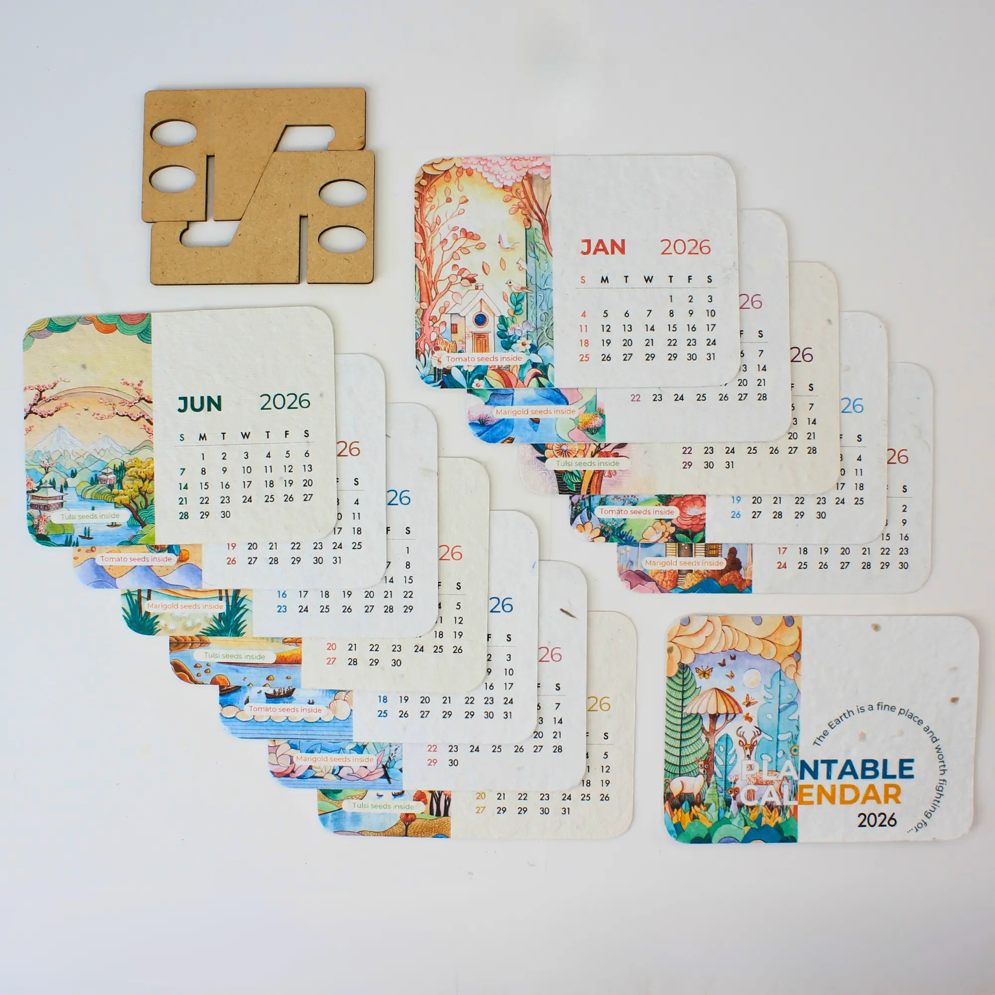Plantable Calendar (DIY MDF Stand) - Image 3