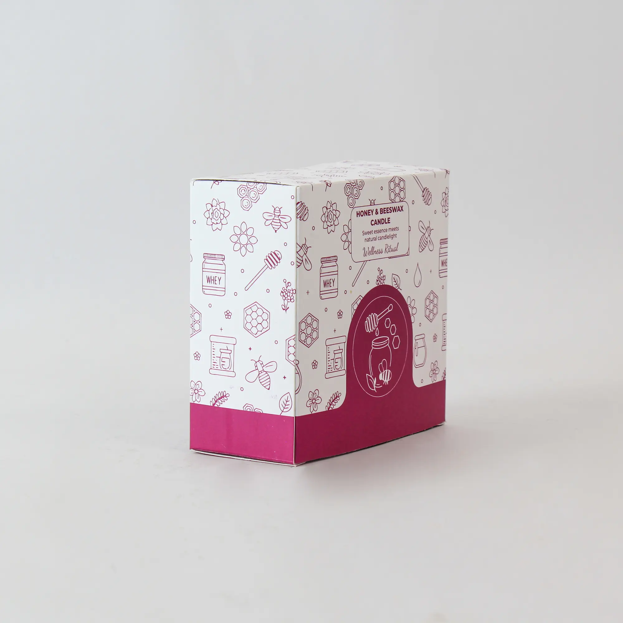 2 Honey + Beeswax Candle Set - Image 2