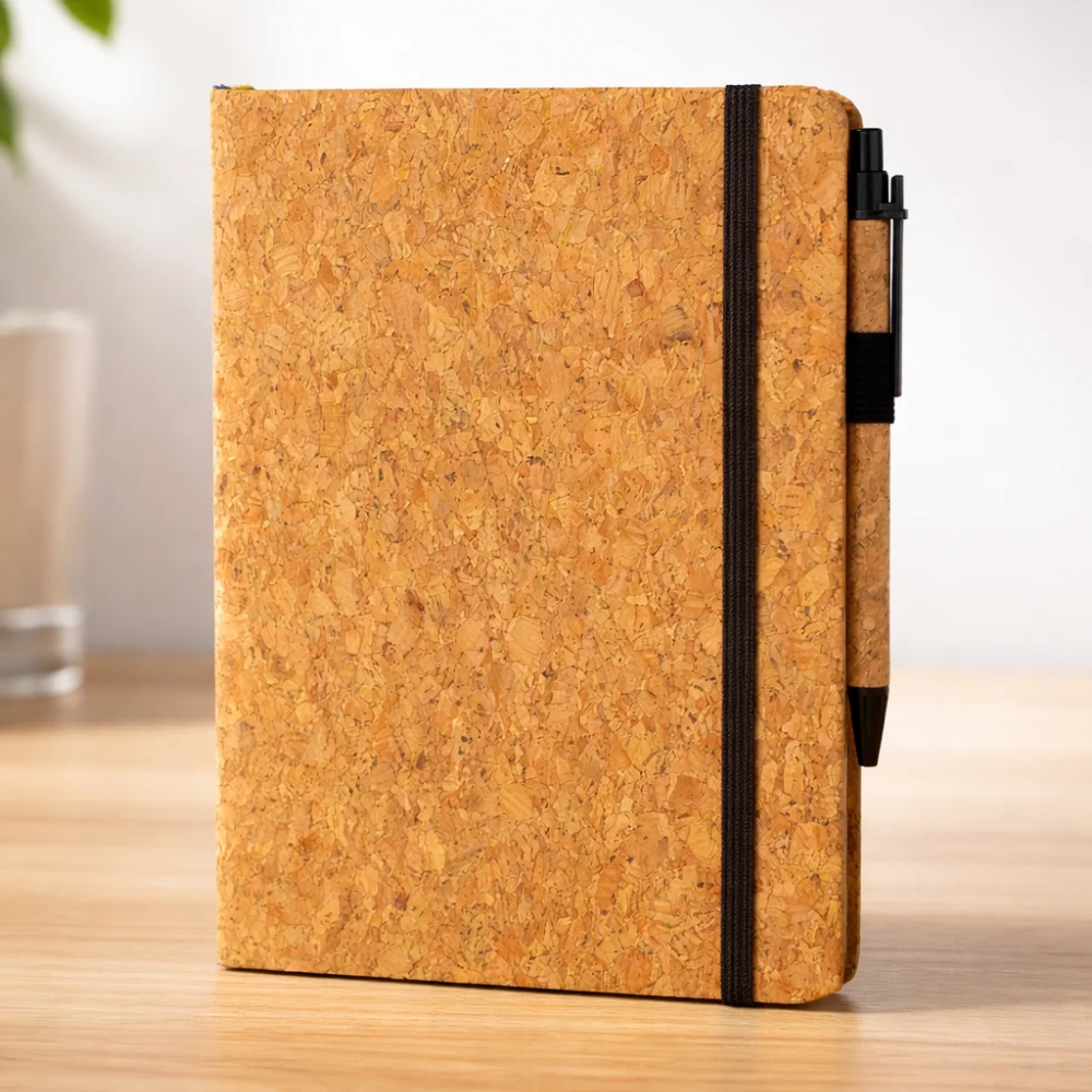 Cork Diary & Cork Pen Gift Box - Image 4