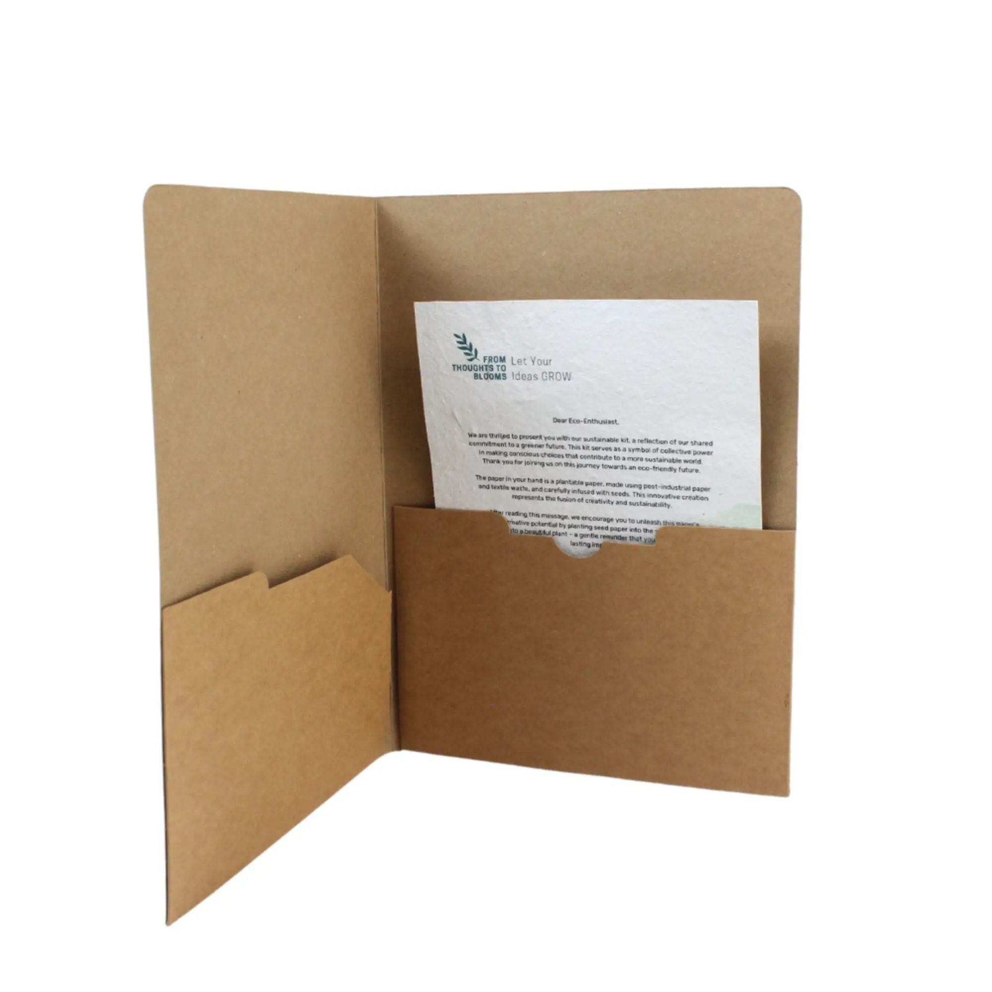 Kraft Folder for A4 Sheets - Image 2