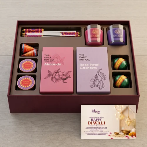 15_Zwende Classic Sweets Gift Hamper - Variant 14 The Crimson Sparkle Diwali Hamper